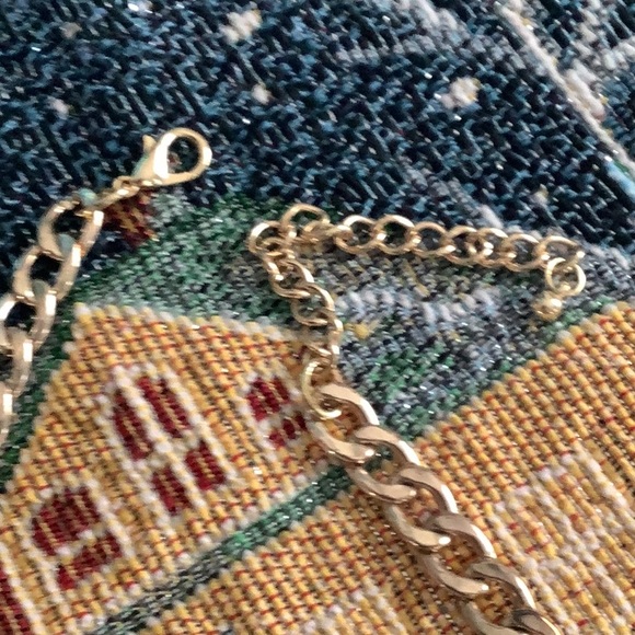 Necklace & earring set pink purple gold stud earrings pretty set - Picture 8 of 10